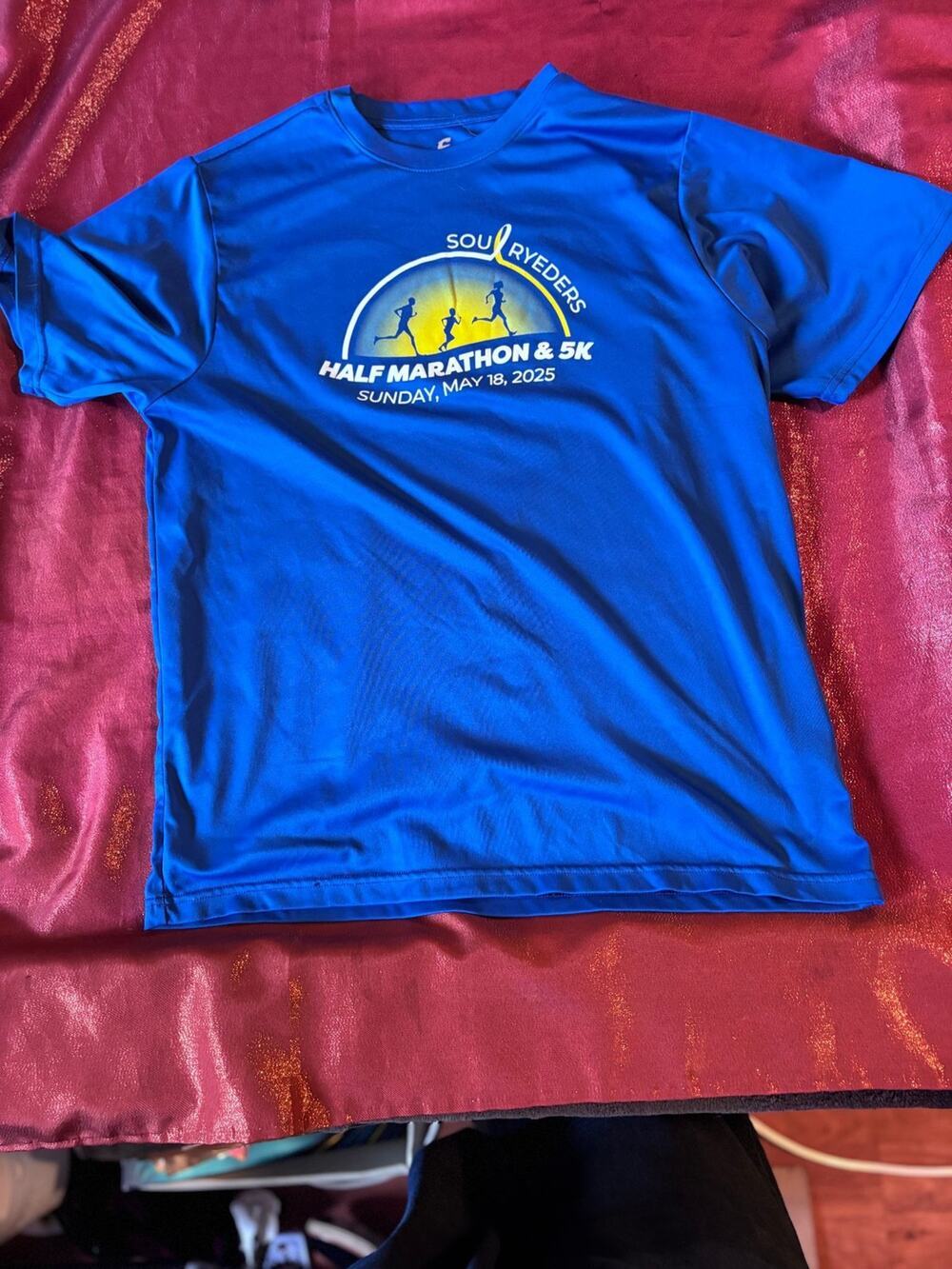 ChamproShirt Mens XL Blue Half Marathon 5K SoulRyders Sunday May 18 2025